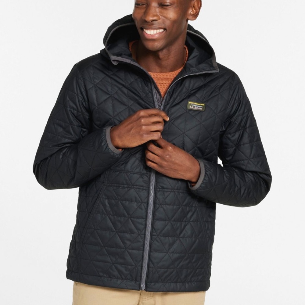 L.L. Bean Men's Katahdin Insulated Black Puffer Jacket